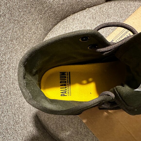 Palladium Pampa Hi HTG Supply Boots in Olive Night ASO Kate Middleton - Picture 6 of 10